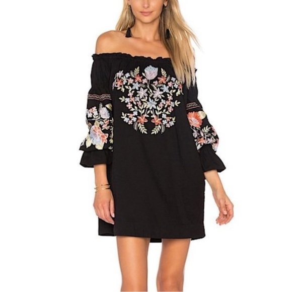 FREE PEOPLE FLEUR DU JOUR DRESS 🌸🖤 - Picture 3 of 8